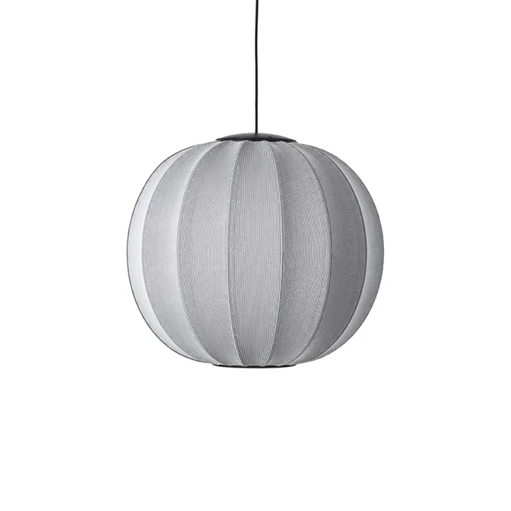 Made By Hand Knit-Wit Round Ø60 Sølv LED – pendel — produktfoto