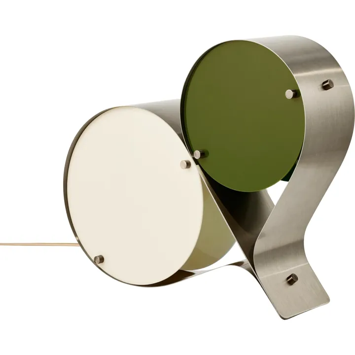 GUBI Coppia Ivory/Oliven – bordlampe — produktfoto