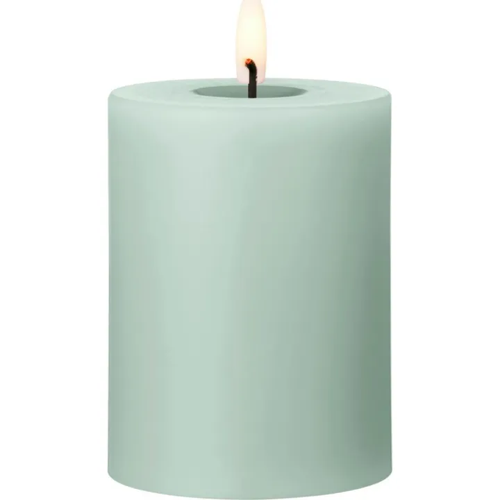 ester & erik LED bloklys, mintgrøn, 10 cm – LED-stearinlys — produktfoto