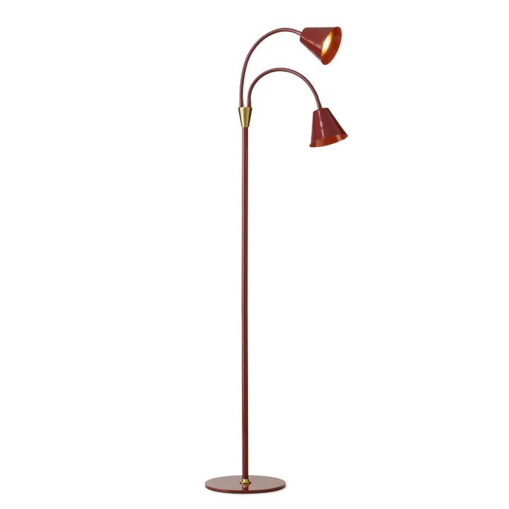 Hygge gulvlampe med 2 arme Merlot — produktfoto