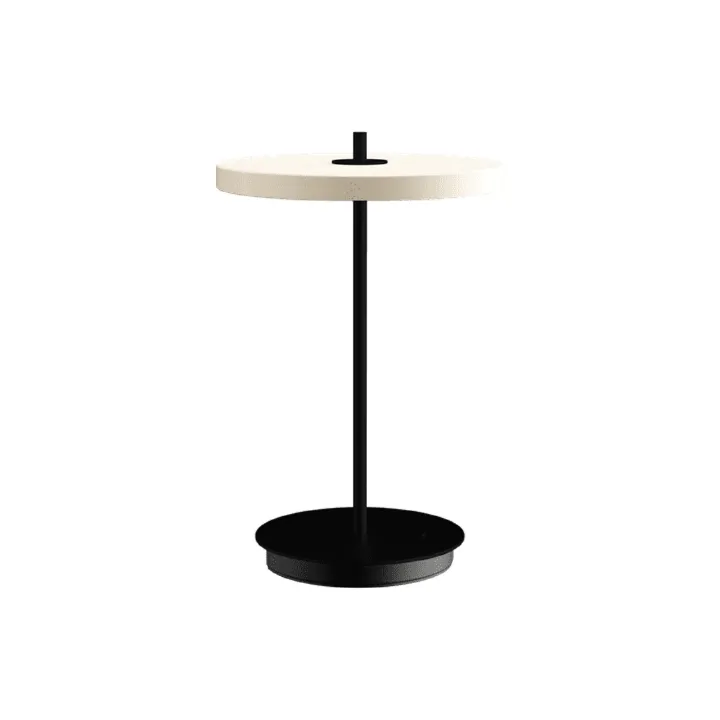 Umage Asteria Move Pearl White/Sort – transportabel bordlampe — produktfoto