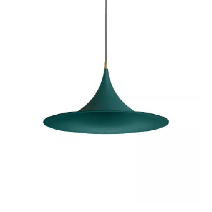 Linea Light collection Morgana Ø47 Petrol/Børstet Guld – pendel — produktfoto