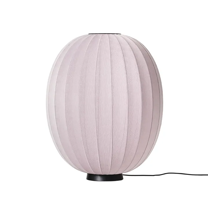 Made By Hand Knit-Wit High/Oval Lav Ø65 Lyserød – gulvlampe — produktfoto