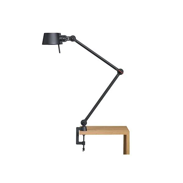 Tonone Bolt Dobbelt Arm med Klemme Smokey Black – bordlampe — produktfoto