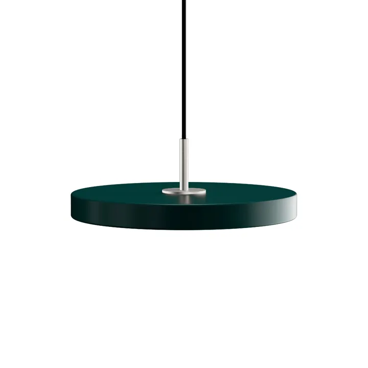 Umage Asteria Plus Mini Forest Green/Stål – pendel — produktfoto