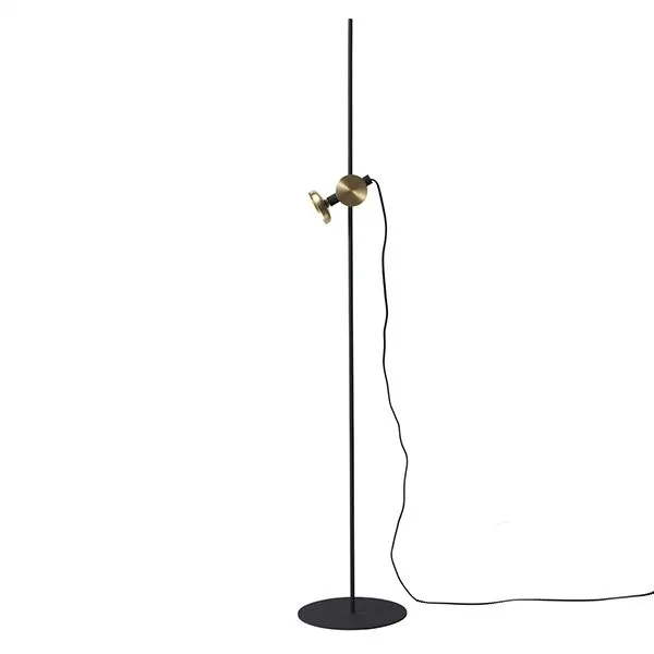 Pholc BLEND Sort/Messing – gulvlampe — produktfoto