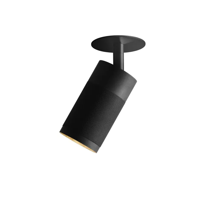 Thorup Copenhagen Patrone Recessed Sort Bruneret Messing Clip-Fit – loftlampe — produktfoto
