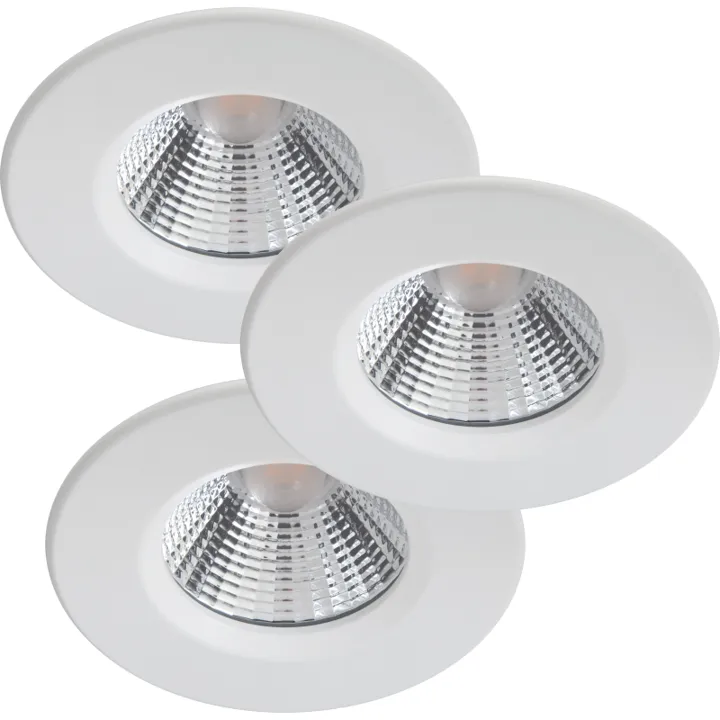 Philips myBathroom Dive indbygningsspot, hvid, 3-pak – indbygningsspot — produktfoto