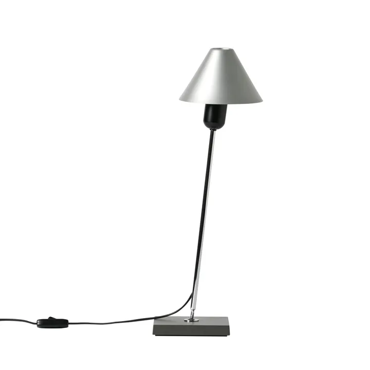 Santa & Cole Gira Aluminium Natural – bordlampe — produktfoto