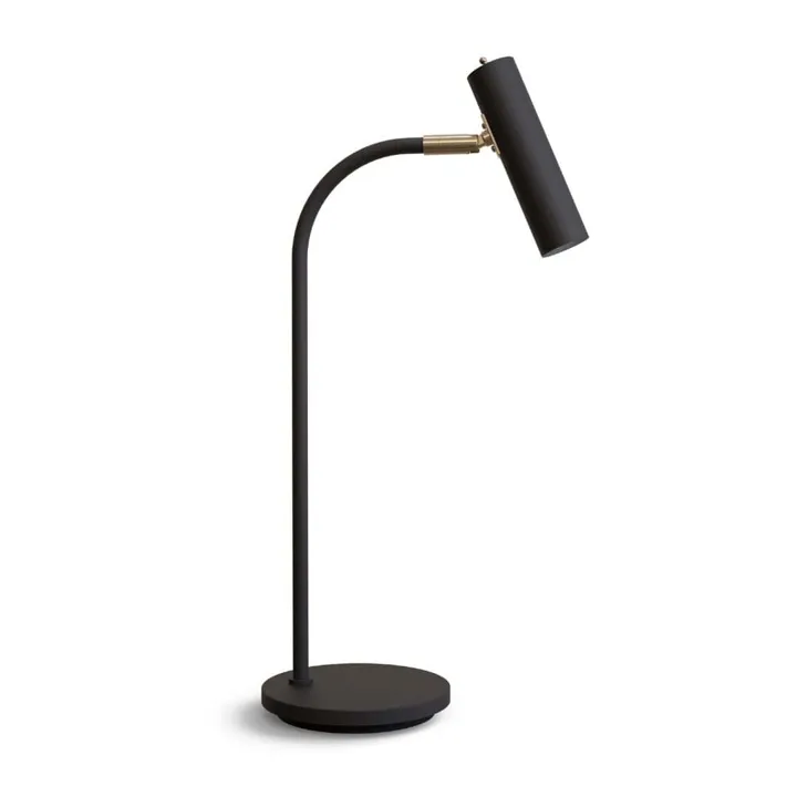 Belid Slender Sort/Messing – bordlampe — produktfoto