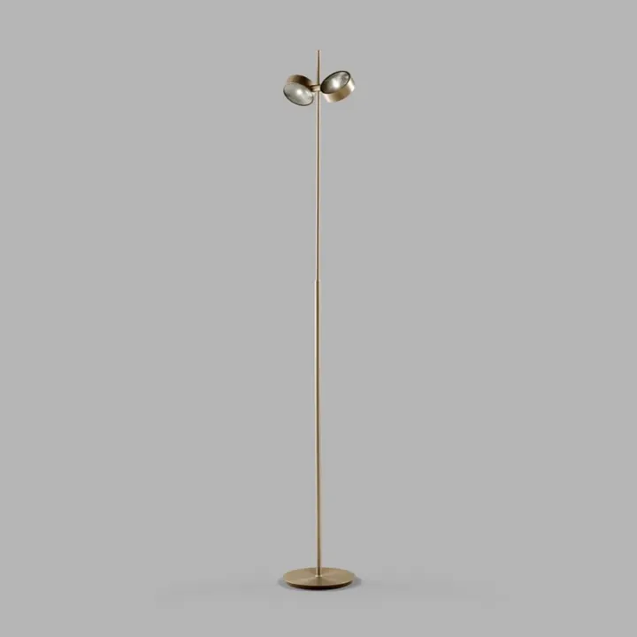 LIGHT-POINT Orbit Messing – gulvlampe — produktfoto