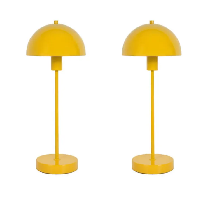 Herstal Vienda 2 stk - Gul – bordlampe — produktfoto