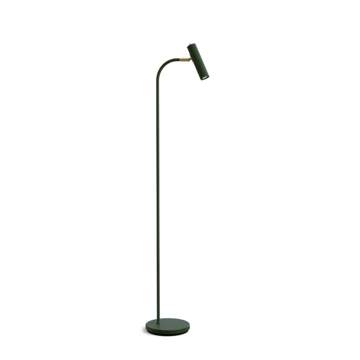 Belid Slender Flaskegrøn/Messing – gulvlampe — produktfoto