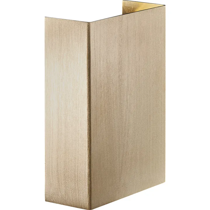 Nordlux Fold 10 udendørs , messing – udendørs væglampe — produktfoto