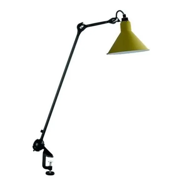 La Lampe Gras N201 Mat Sort & Mat Gul – bordlampe — produktfoto