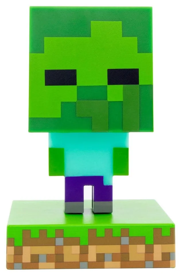 Minecraft 3D Icon Light Zombie Lampe — produktfoto