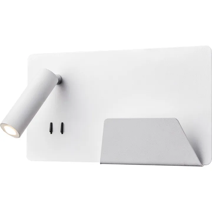 SLV Somnila USB , hvid, højre – væglampe — produktfoto