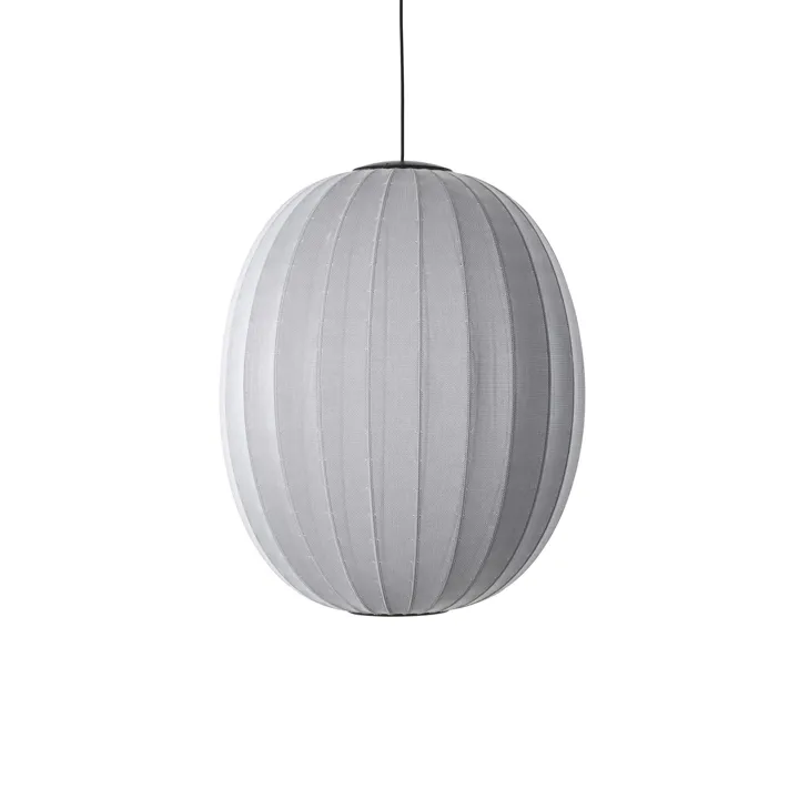 Made By Hand Knit-Wit High/Oval Ø65 Sølv LED – pendel — produktfoto