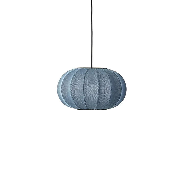 Made By Hand Knit-Wit Oval Ø45 Blue Stone – pendel — produktfoto