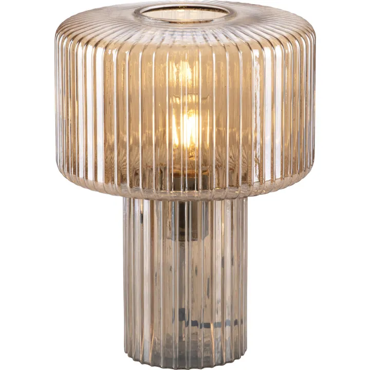 Paul Neuhaus Fungus , ravfarvet – bordlampe — produktfoto