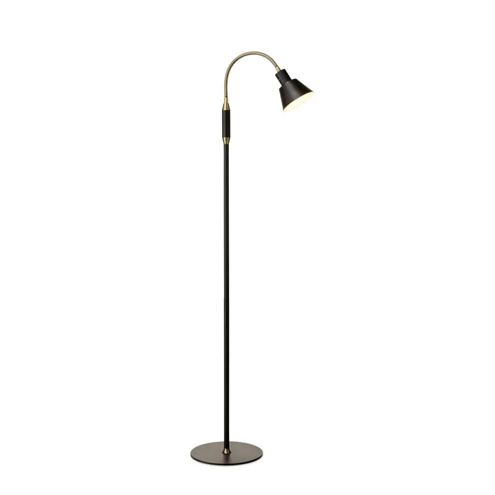Halo Design Space 1-Arm LED Black Antique – gulvlampe — produktfoto