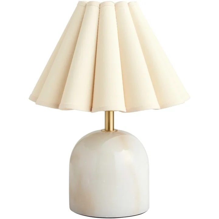 Decotique Lauren Petite Hvid/Beige – bordlampe — produktfoto