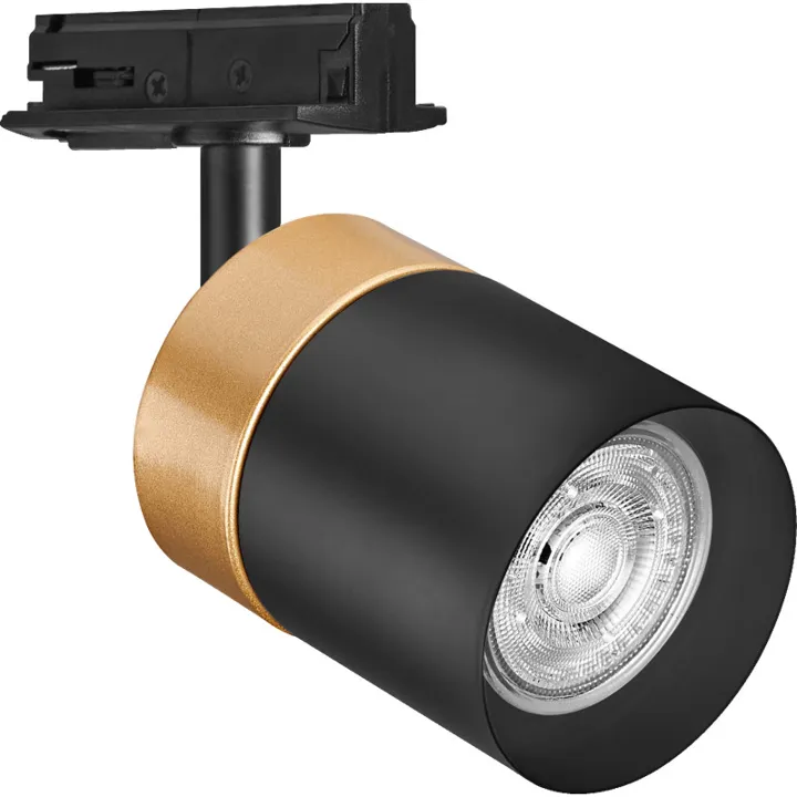Osram Tracklight 1F Cylinder skinnespot, guld/sort – spot — produktfoto