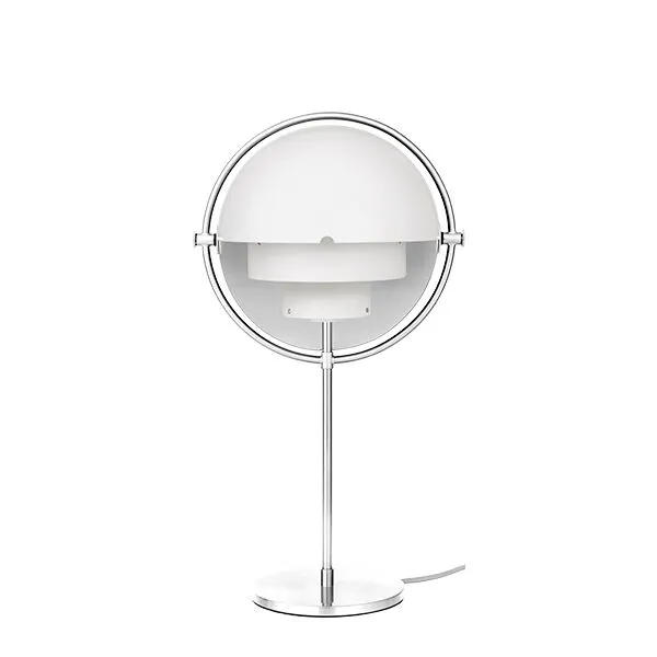 GUBI Multi-Lite Krom & Hvid – bordlampe — produktfoto