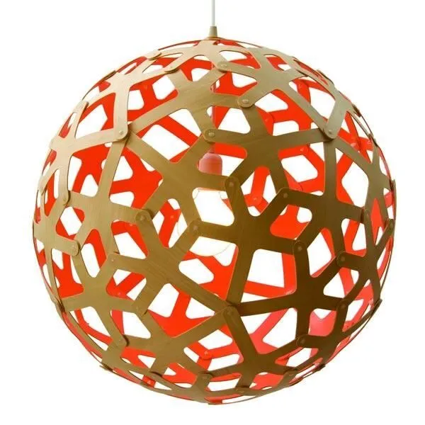 David Trubridge Coral Ø100 Rød – pendel — produktfoto