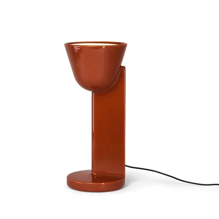 Flos Céramique Up Rust Red – bordlampe — produktfoto