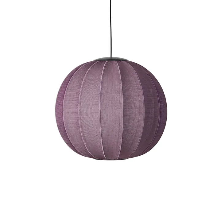 Made By Hand Knit-Wit Round Ø60 Burgundy LED – pendel — produktfoto