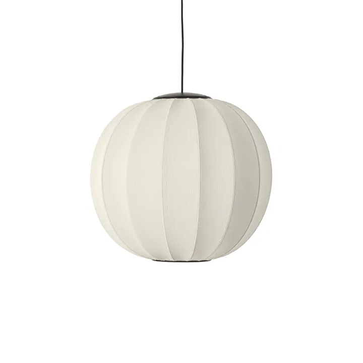 Made By Hand Knit-Wit Round Ø60 Pearl White LED – pendel — produktfoto