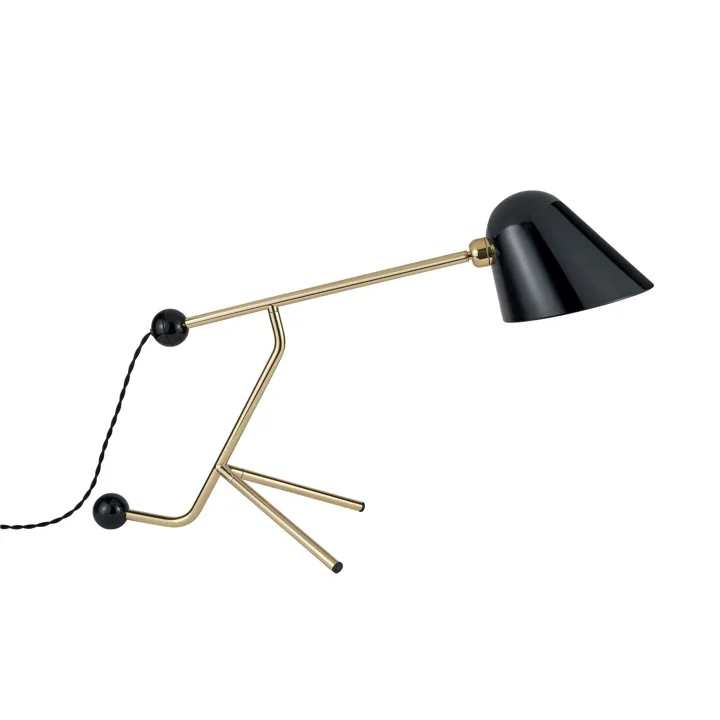 TATO Beghina Sort & Messing – bordlampe — produktfoto