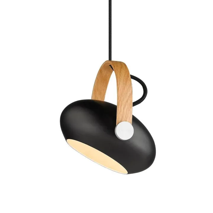 Halo Design D.C Ø18 Sort/Eg – pendel — produktfoto