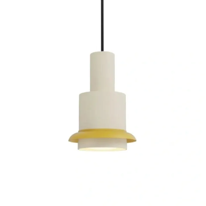 DCW Editions Chaumont Ø19 - Hvid/gul - DCW éditions – pendel — produktfoto