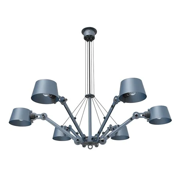 Tonone Bolt Chandelier 6 Arm Thunder Blue – pendel — produktfoto