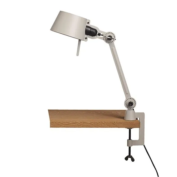 Tonone Bolt Kort En Arm med Klemme Ash Grey – bordlampe — produktfoto