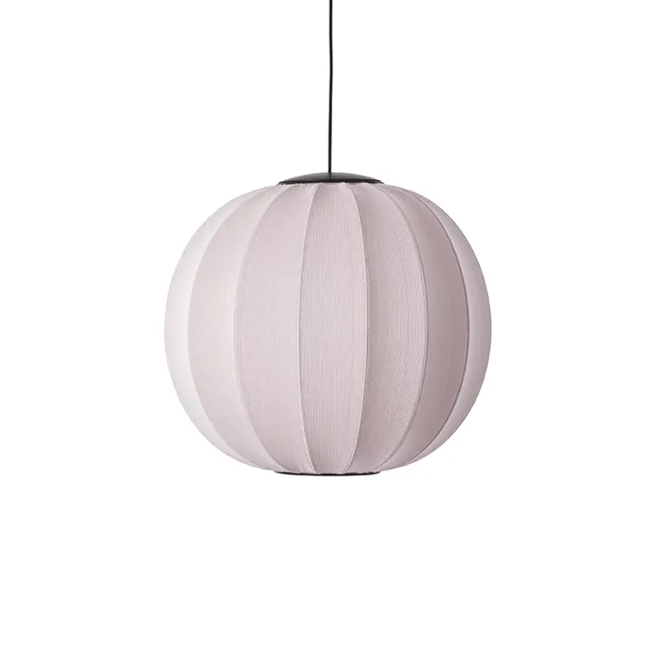 Made By Hand Knit-Wit Round Ø60 Lysepink LED – pendel — produktfoto