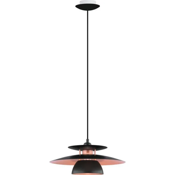 Eglo Brenda , sort/kobber, Ø43 cm – pendel — produktfoto