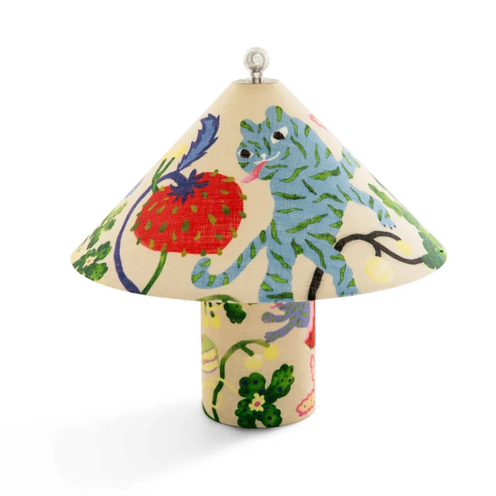 Crème Atelier Loulou Linen Garden – transportabel bordlampe — produktfoto