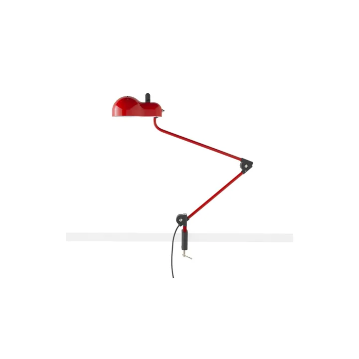 Stilnovo Topo Morsetto Rød – bordlampe — produktfoto