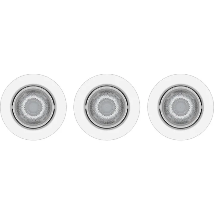 Philips myLiving Impala indbygningsspot, hvid, 3-pak – indbygningsspot — produktfoto