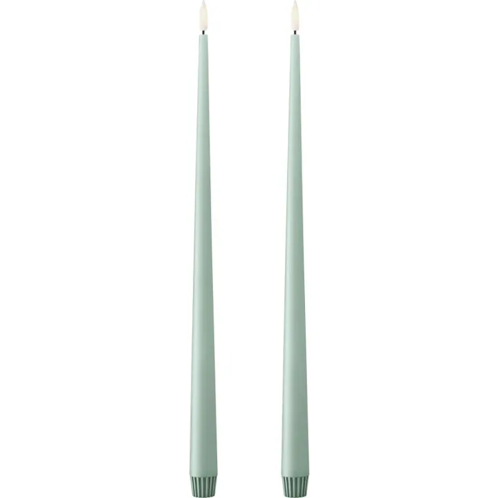 ester & erik LED kronelys, 40 cm, mint grøn, 2-pak – LED-stearinlys — produktfoto
