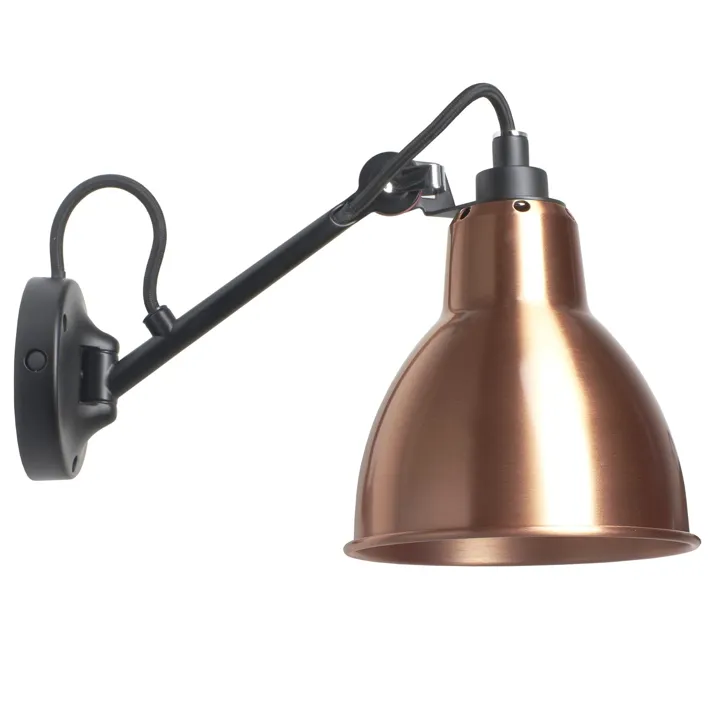 La Lampe Gras N104 Sort/Kobber – DCWéditions – væglampe — produktfoto
