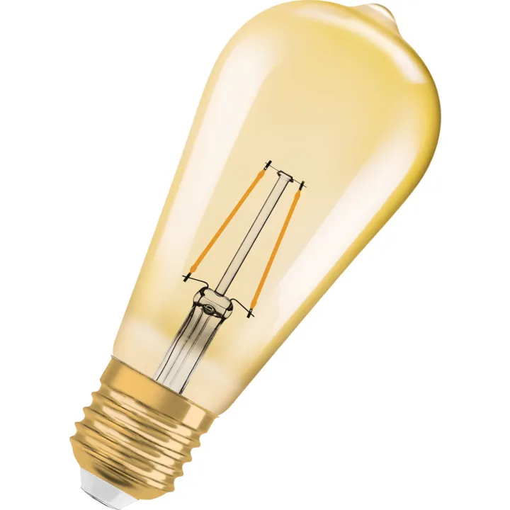 Ledvance Vintage 1906 E27 edisonpære, 2400K, 2,5W – pære — produktfoto