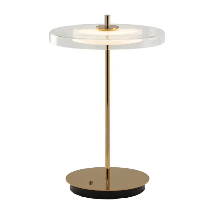 Umage Asteria Move Glass - Transperant/ Messing – bordlampe — produktfoto