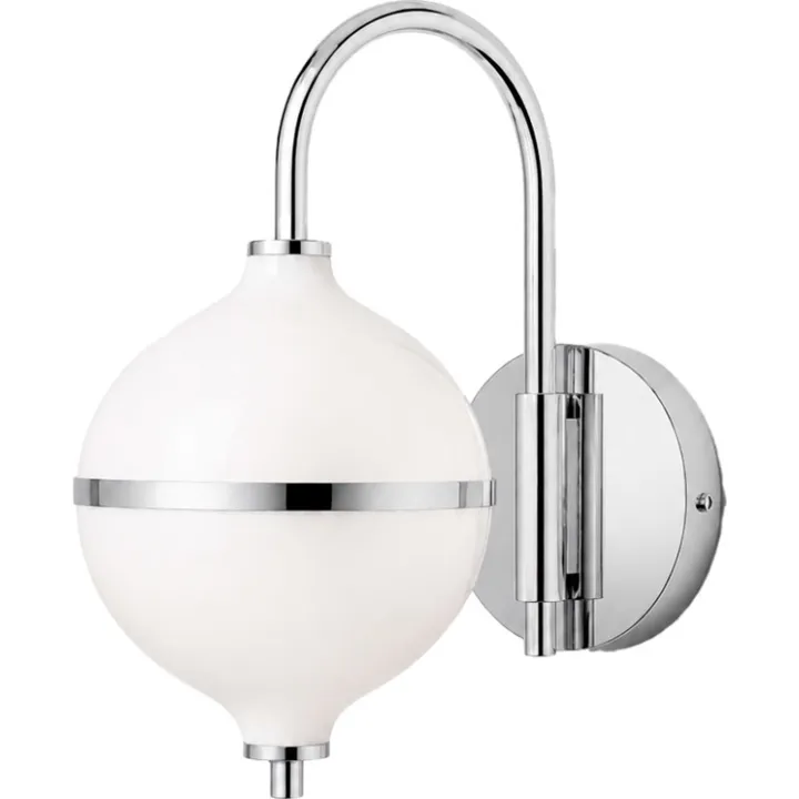 Rebello Decor Eternal Moonlight , krom/hvid, Ø15 cm – væglampe — produktfoto