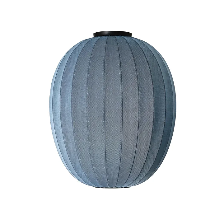 Made By Hand Knit-Wit High/Oval Ø65 Blue Stone – loftlampe — produktfoto