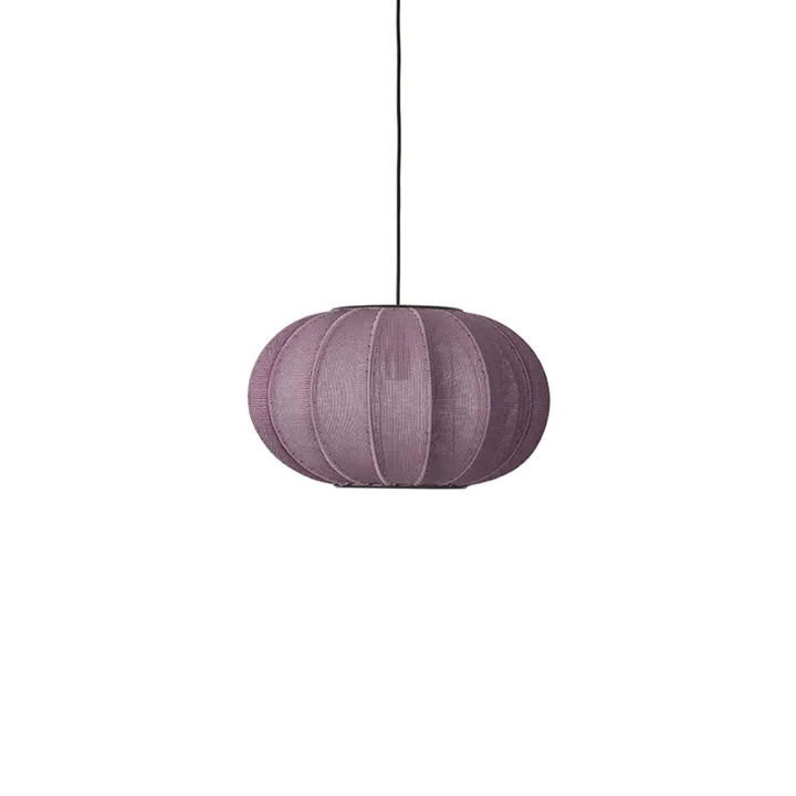 Made By Hand Knit-Wit Oval Ø45 Burgundy – pendel — produktfoto