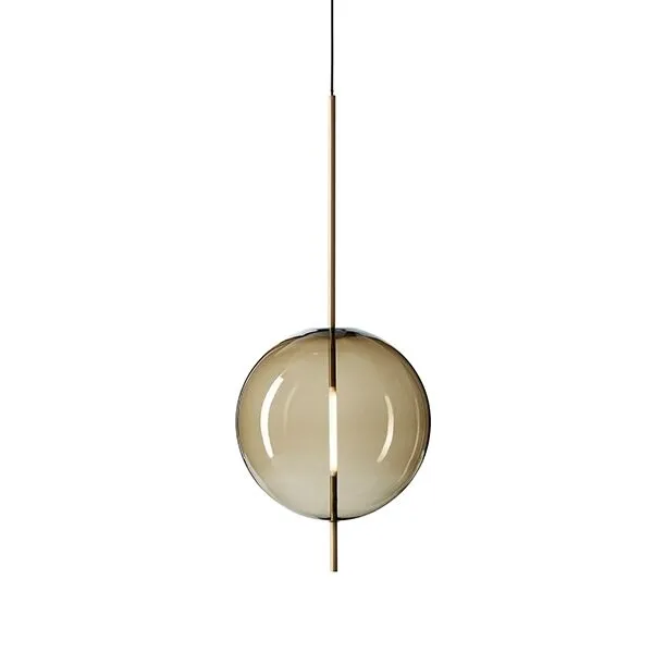 Pholc Kandinsky 45 Røget Brunt Glas & Messing – pendel — produktfoto